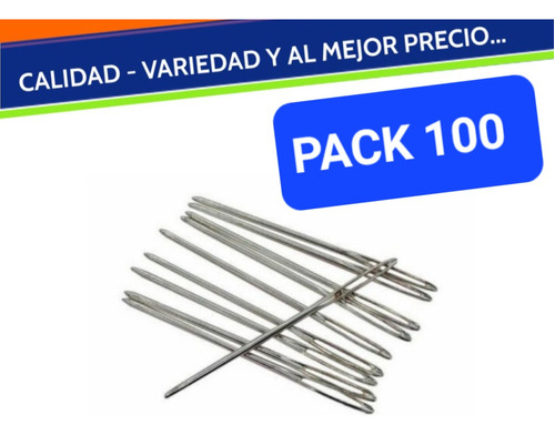 Agujas Punta Roma Escolar No 16 Marca Parrot Pack 100 Agujas