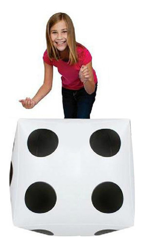 Un Dado Inflable Grande De 28 Cm, Juguete Gigante Party 2551