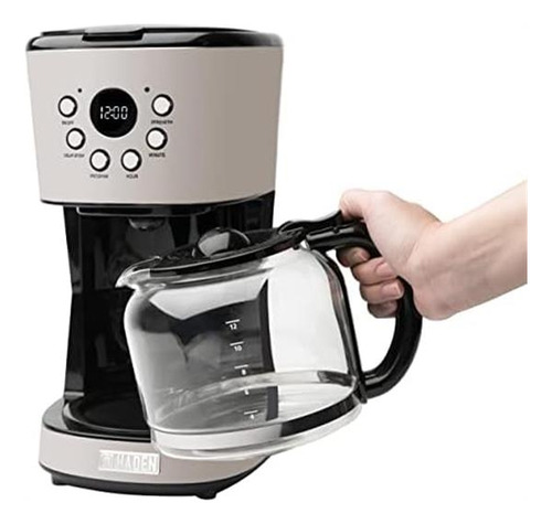 Cafetera Eléctrica Haden 75032 Programable 12 Tazas -masilla