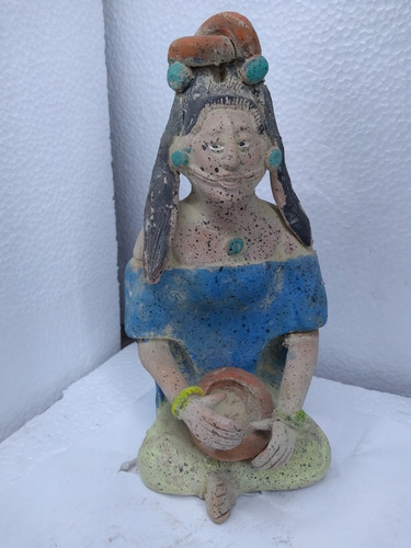 Mujer Con Capa Cultura Preispanica Re Haina Maya Gran Señora