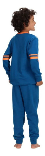 Pijama Algodón Cars Caffarena Talla 8 Color Azul Mt30915