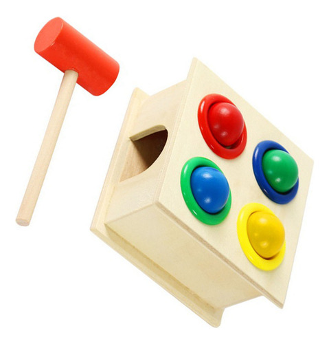 Juguete De Madera Con Forma De Martillo, Educativo Para Niño