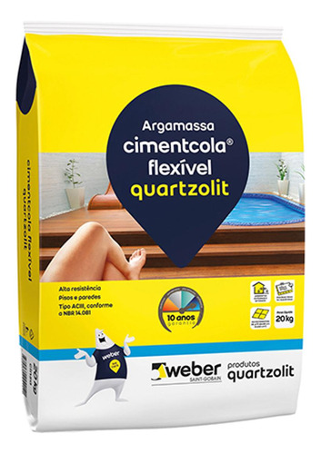 Cimentcola Quartz 20k Ac3 Br Flex Int/ex