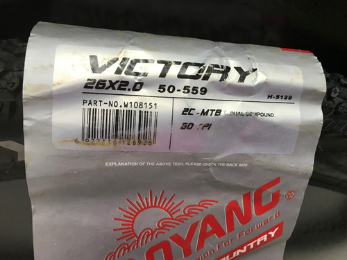 Cubierta Chaoyang Victory 26 X 2.0 En Biciclet- Works
