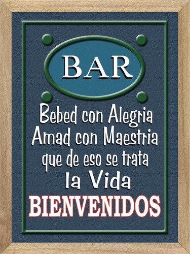 Frases Cerveza Bebidas Cuadros Posters Carteles    L326