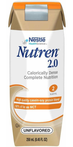 Nutren Nutricin Completa 2.0 Calricamente Densa, Sin Sabor