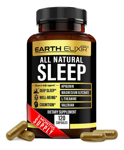 Sleep Ayuda Para Dormir 4 En 1 L Teanina 250 Mg Y Valeriana Sabor Natural