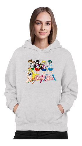 Poleron Estampado Sailor Moon Todas Anime Manga Mujer Niña