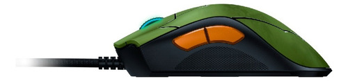 Mouse Gamer Razer Deathadder V2 Halo Infinite Edition Alambrico 20000 Dpi 8 botões programáveis.
