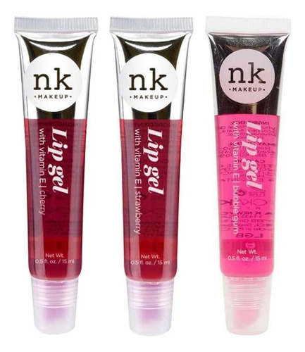 Pack 3 Pack Nicka K Labial Ge - 7350718:ml  Color Rosado