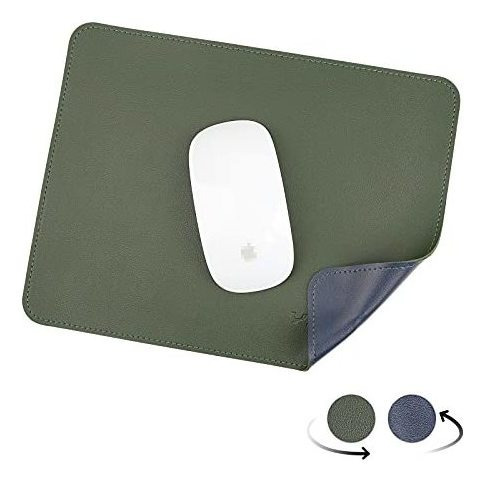 Yxlili Mouse Pad, Doble De Piel De Pu Mat De La Musa, 596z0