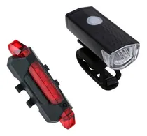 Comprar Kit Luces Del\u002Ftras Bicicleta Bkzam Recargables Usb 300 Lm