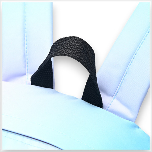 Mochila Escolar Goodpak 17 Pulgadas Adolecente Modax Color Unico Diseño De La Tela Degrade Celeste