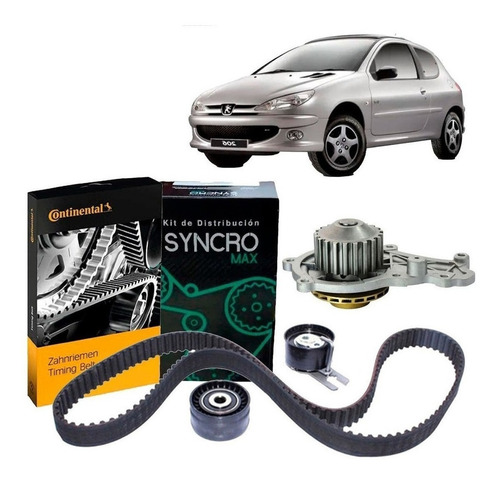 Kit Distribucion + Bomba Para Peugeot 206 1.4 Dv4td 2002-09