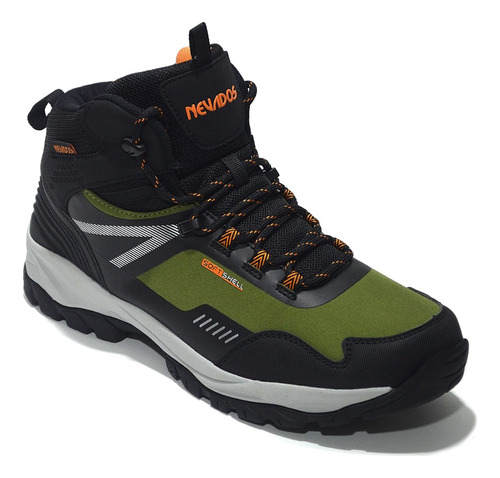 Botas Trekking Nevados Broad Peak Color Verde Musgo-negro 