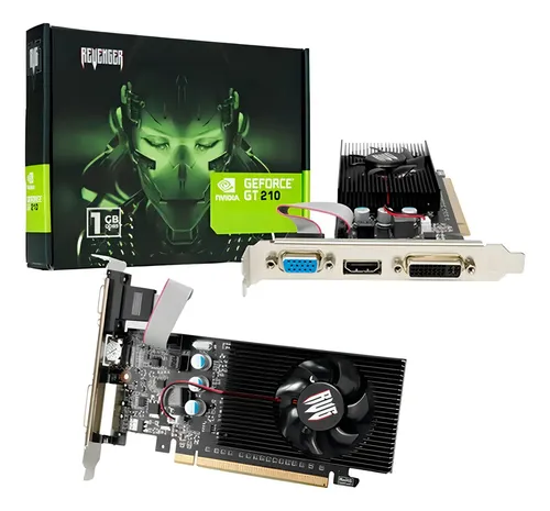 Placa De Vídeo Nvidia Gddr3 200 Series Gt 210 Revenger 1gb