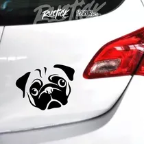 Comprar Calcomanía Pug Perro Raza Ploteo Mascotas Tatoo 15 Cm