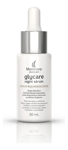 Mantecorp Glycare Night - Sérum Hidratante Facial 30ml Momento de aplicação Noite Tipo de pele Todo tipo de pele