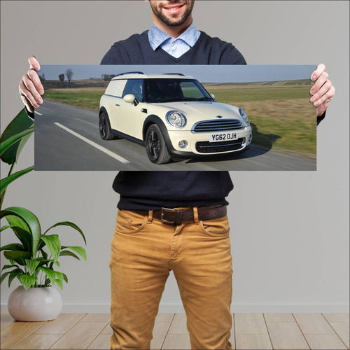 Cuadro 30x80cm Auto 2012 Mini Cooper Clubvan Uk 130