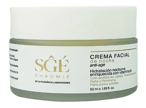 Shagmie Crema Facial De Noche Anti Age Hidratante Vitamina A