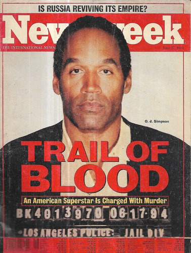 Revista News Week June 27 - 1994 / O. J. Simpson