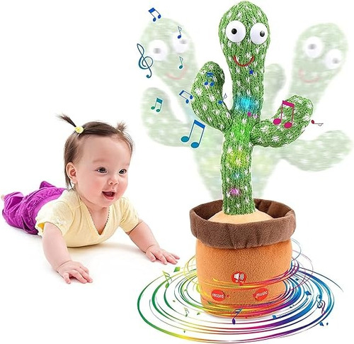 Cactus Toy Juguete Bailarin Baila Canta Habla Luces Usb 