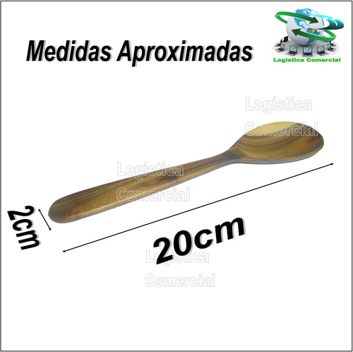 Kit (8) Cuchara (s) Paletas Artesanal Pieza Madera Vera