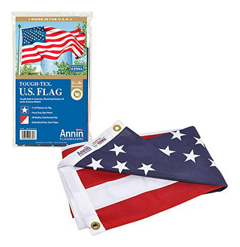 Bandera Americana Resistente 5x8 Pies