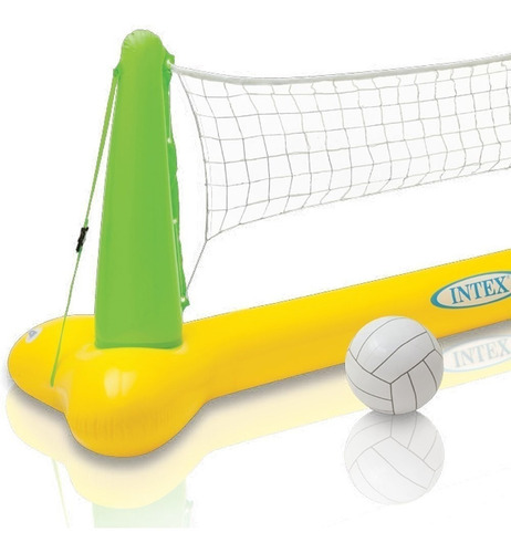 Imagen 3 de 7 de Juego Piscina Red De Voley Intex Inflable Pileta 19781/0 Mm