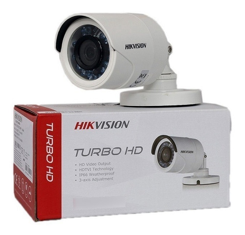 Cámara Hikvision Bala 1080 Plástica 2.8m Ir20m Ip67