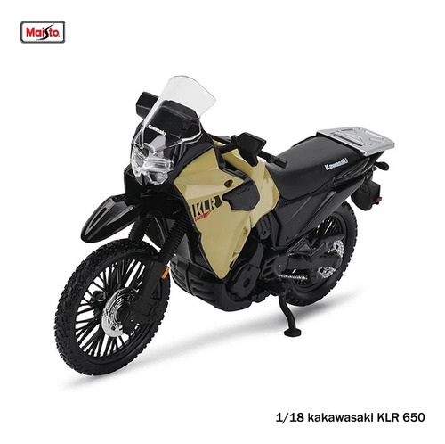 Moto Kawasaki Klr 650 2022 A Escala De Colección - Maisto
