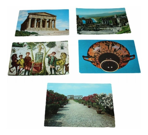 Lote Postales Paisajes De Italia - Taormina / Agrigento
