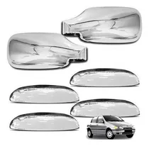 Comprar Kit 4 Cubre Manijas Y 2 Cachas Espejo Cromadas Palio 1996 99