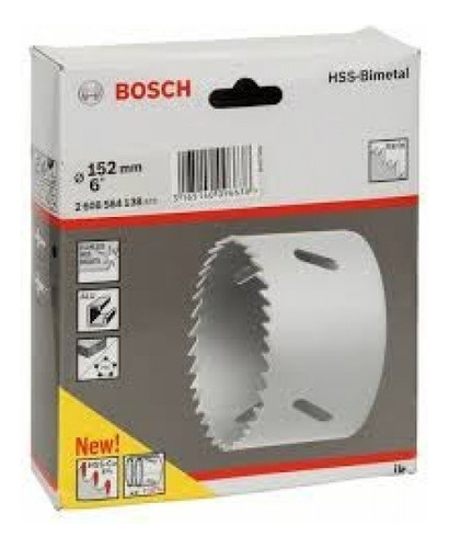 Sierra Copa Bimetalica Madera Metal Bosch 152 Mm 2608580448