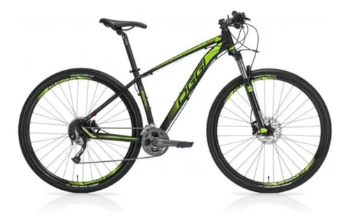 Mountain bike Oggi Big Wheel 7.1 2019 aro 29 19" 27v freios de disco hidráulico câmbios Shimano Acera M3000 cor verde