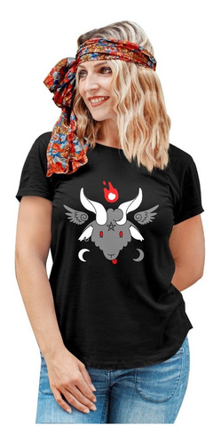 Playera Negra Gotica Outfit Egirl Para Mujer Satanica Juveni