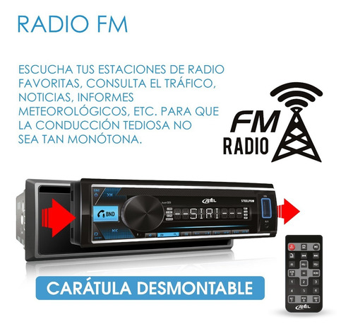 Imagen 5 de 8 de Autoestereo 100w X4 Max Desmontable Axel Premium By Steelpro