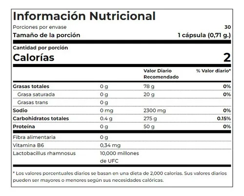 Biocass Lr Protec Probioticos X 30 Capsulas Sistema Inmune