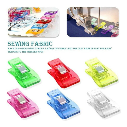 200 Clips Para Coser Patchwork Tela Acolchado