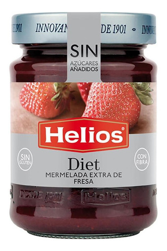 Mermelada Helios Diet Sin Azucar 60 % Fruta Fresa 280 Gr