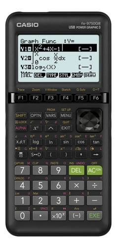Calculadora Casio Fx9750 Giii Gráfica Estándar Pantalla Lcd Color Negro