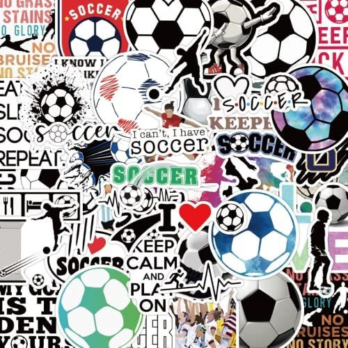 50pcs Pegatinas De Fútbol,soccer Deportes Calcomanías Gy47u