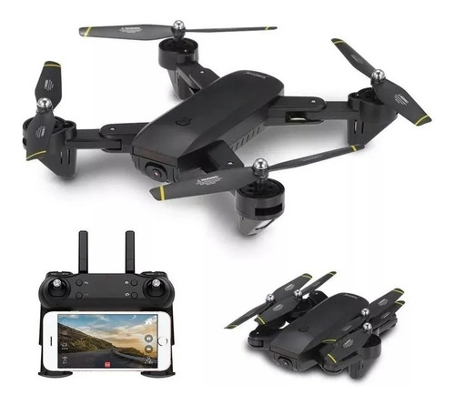 Drone Dm107s Doble Cámara 2mp Wifi Plegable + Doble Bateria