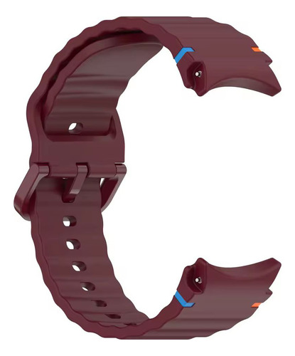 Malla Wave Compatible Con Samsung Galaxy Watch 4 5 6 7 40 44mm 5 Pro Marca Miaband Color Bordo