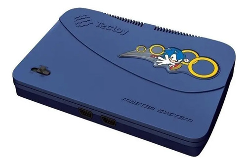 Master System Evolution Tec Toy Com 132 Jogos Na Memória Azul (Usado)