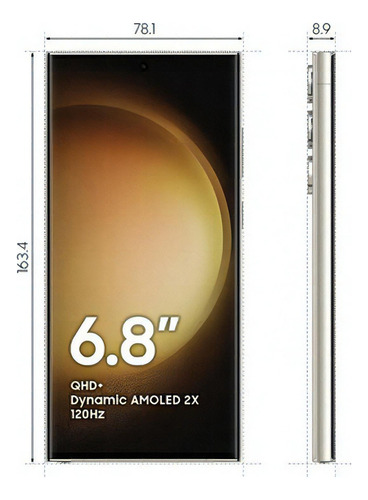 Celular Samsung Galaxy S23 Ultra 12gb + 1tb Qualcomm Sm8550