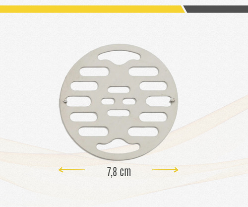 Rejilla Piso Desagüe Baño Antipelos Cucarachas Cocina 10 X 10 Cm Acero Inoxidable Prego9770