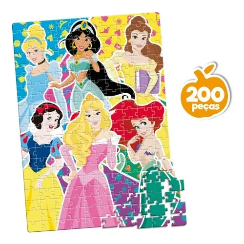 Quebra-Cabeça Disney Princesas 60 Peças - Novo Papel