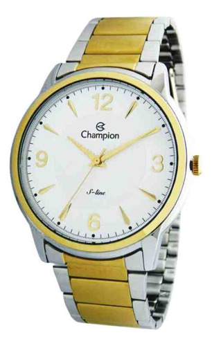 Relógio Champion Prata E Dourado Cn21078s Cor do fundo Branco
