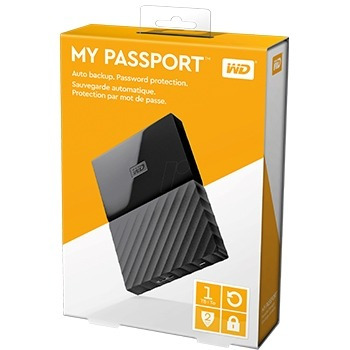 Hd Externo Portátil Wd My Passport Usb 3.0 1tb Preto